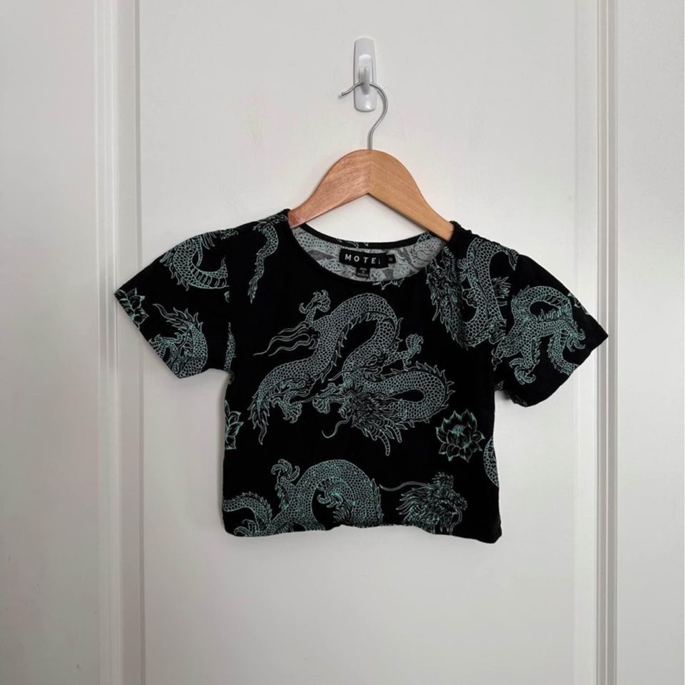 Motel dragon crop top